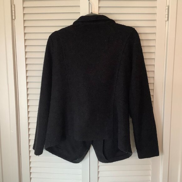 Halogen women's Knit Moto Jacket black boucle 1X Nordstrom - Picture 7 of 11